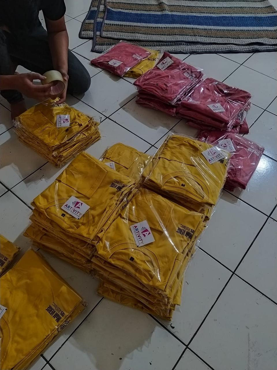Produksi kaos event sablon berkualitas